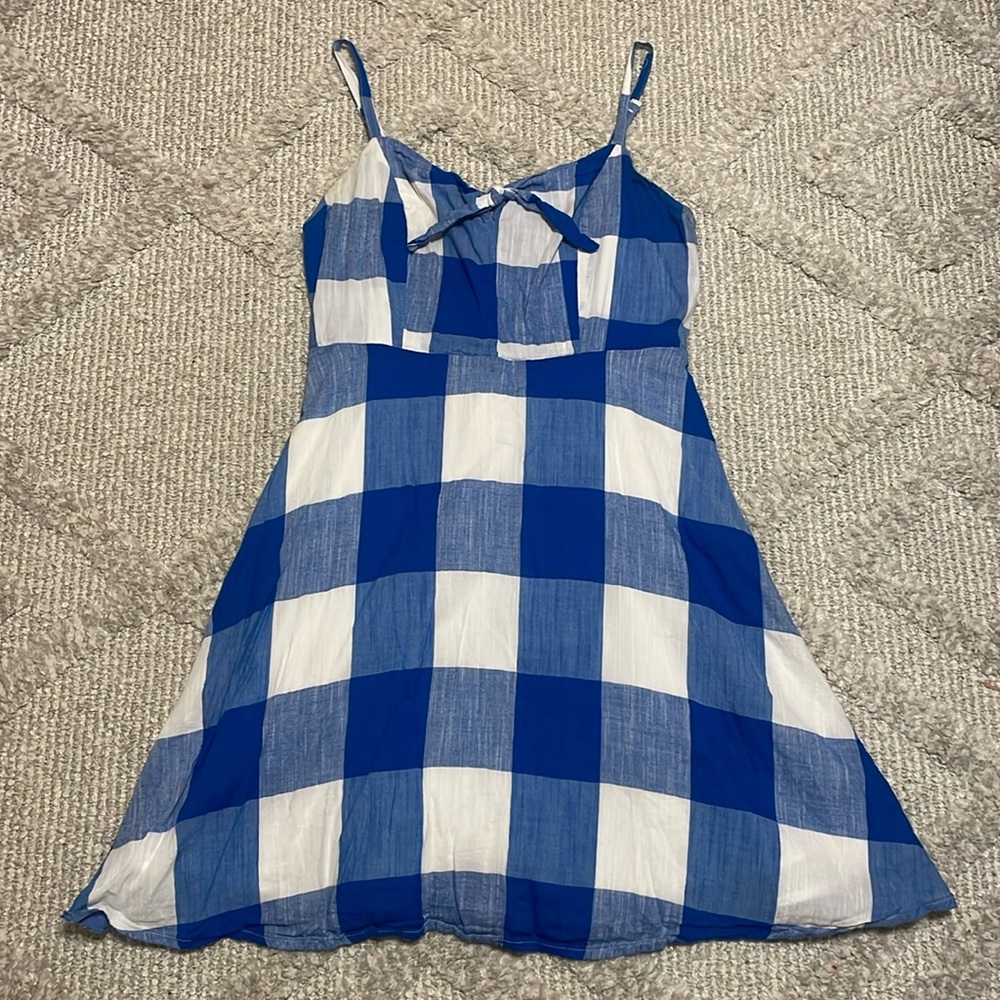 Old Navy Blue & White Gingham Dress